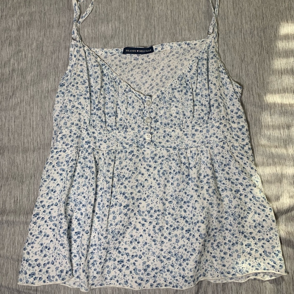 💐Brandy ribbed floral top💐